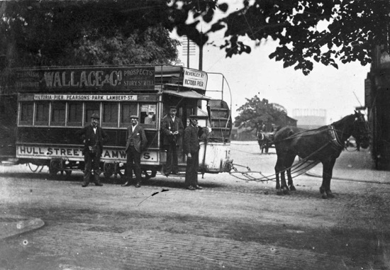 Hull Street Tramways horse tram No 6